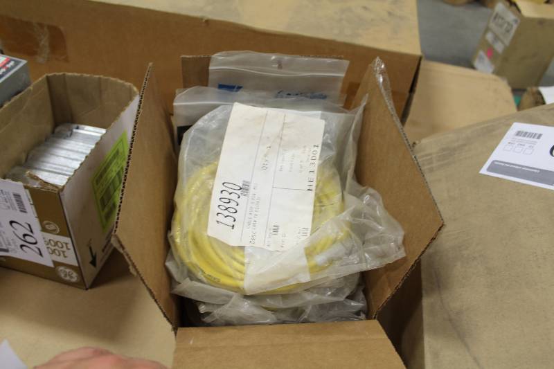 lot 260 image: Black Box Cable Assembly 5-Pin Connect To Pigtail, Cat 6 Molded Angled Patch Cable
