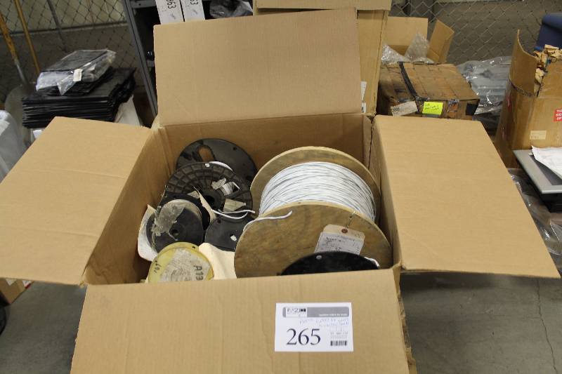 lot 265 image: Approximately 6000 Feet of Wire on Various Spools