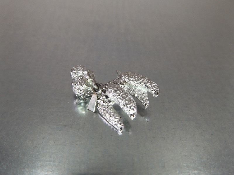 Sterling Silver Poodle Brooch Signed Alice Caviness