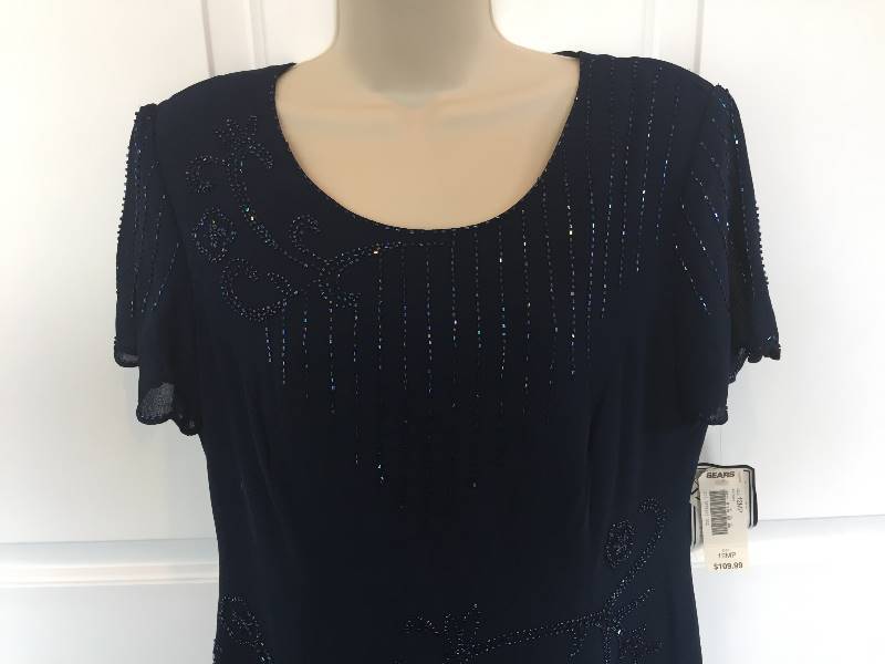 lot 460 image: NWT Guilia Beaded Long Dress Sz 12P