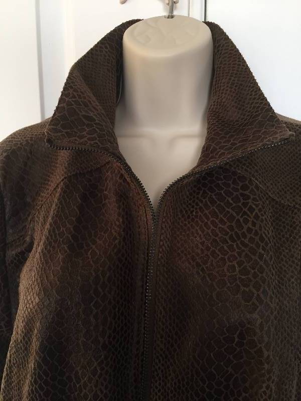 lot 481 image: Dialogue Faux Leather Jacket Sz M