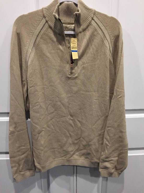 lot 563 image: NWT Tommy Bahama Mens Half Zip Sweater Sz XL