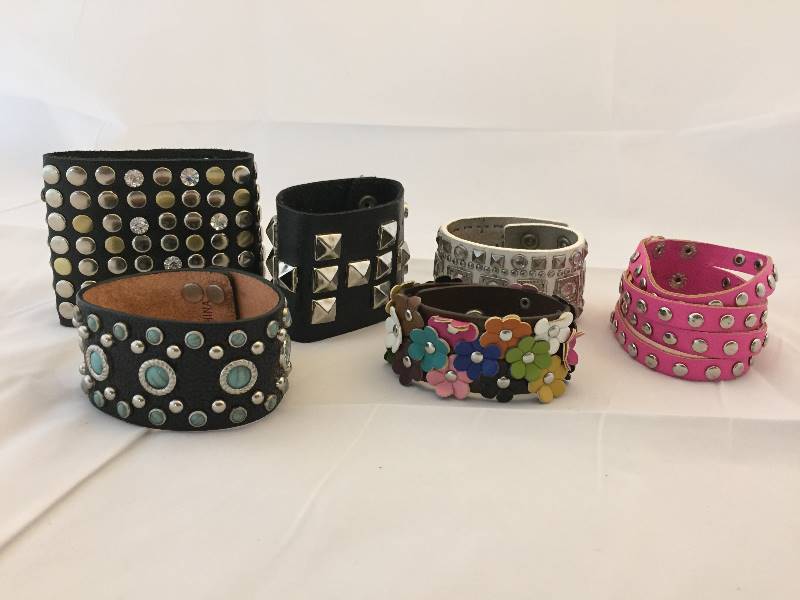 lot 544 image: Leather Bracelets