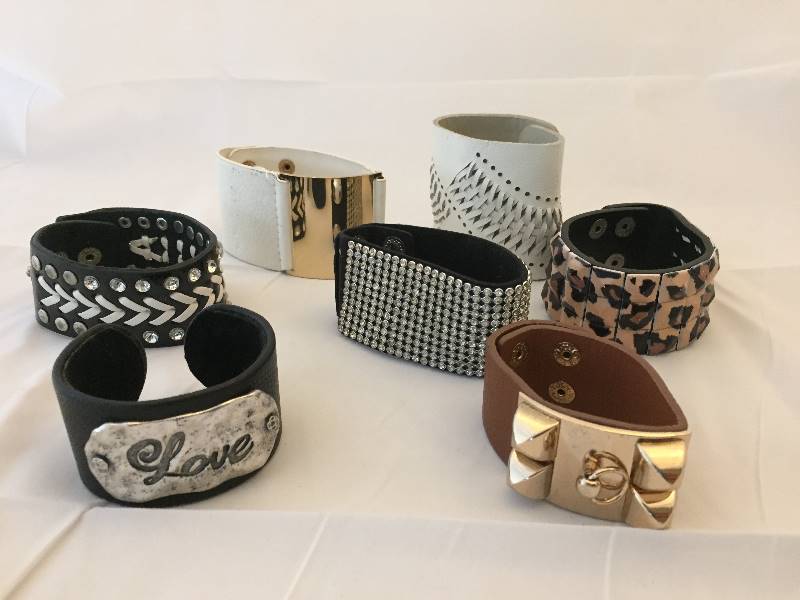lot 567 image: Leather Bracelets