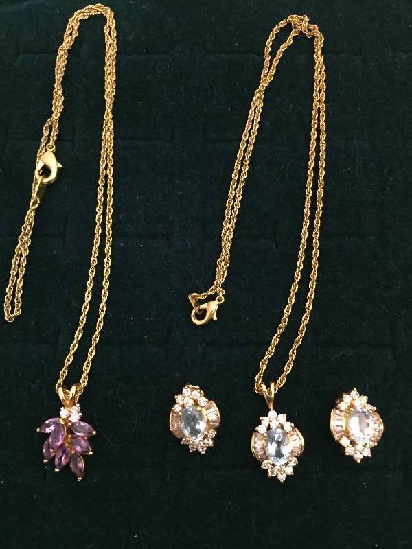 lot 470 image: Topaz & Amythst Jewelry