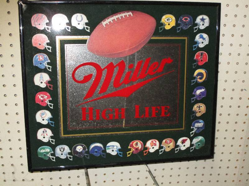 lot 25 image: Miller High Life Ber Mirror