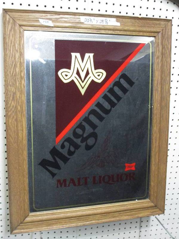 lot 38 image: Miller Magnum Malt Liquor Mirror