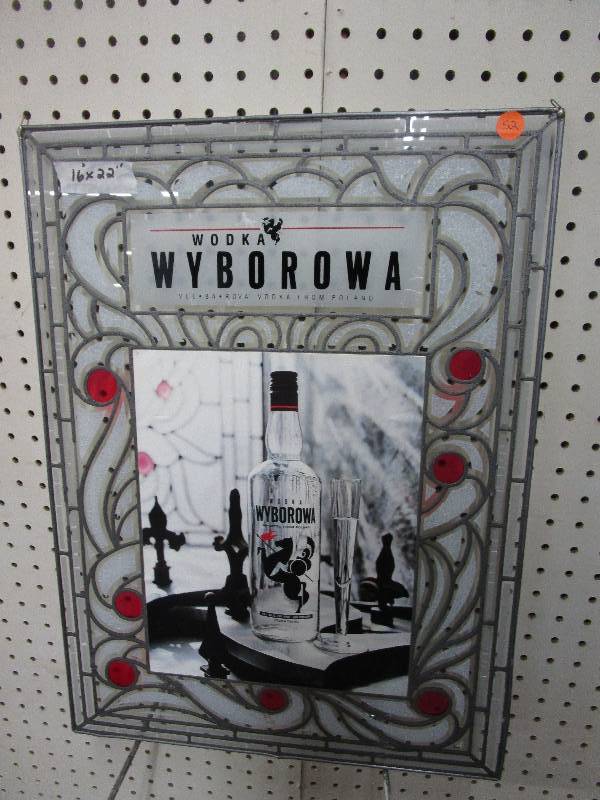 lot 52 image: Unique Wodka Wyborowa Vodka from Poland Stain Glass