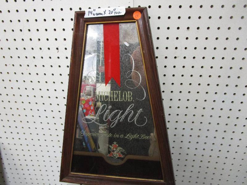 lot 56 image: Michelob Light Mirror