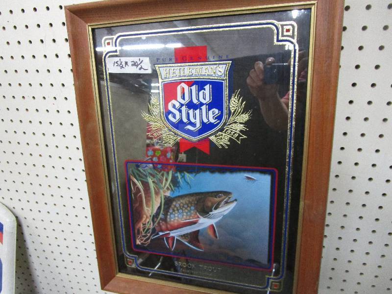lot 61 image: Old Style Brook Trout Mirror