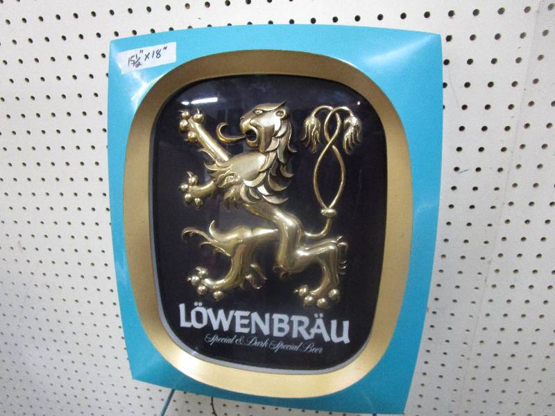 lot 69 image: Lowenbrau Light does not turn on but maybe just a bulb