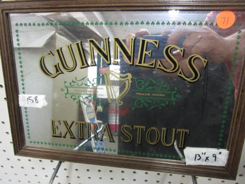 lot 71 image: Guiness Extra Stout Mirror