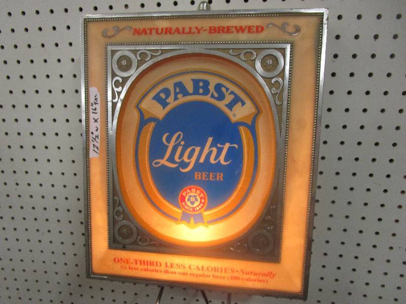 lot 90 image: Pabst Light Beer Light