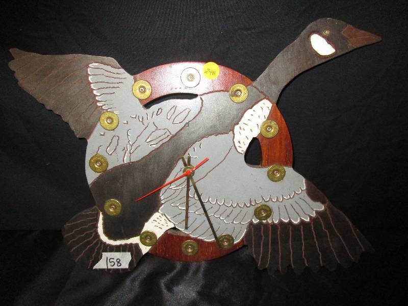 lot 248 image: Goose Clock with Winchester Shells in it