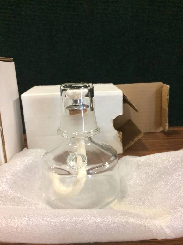 lot 33 image: Laboratory Alcohol Lamp with Glass Cap - New In Box