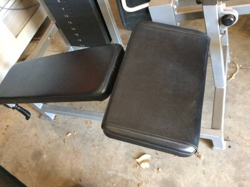 lot 20 image: Retails Used For $1500 Physical Therapy Rehab Clinic Professional Cybex Strength System Selectorized Prone Leg Hamstring Curl Exercise Machine - Excellent Working Condition