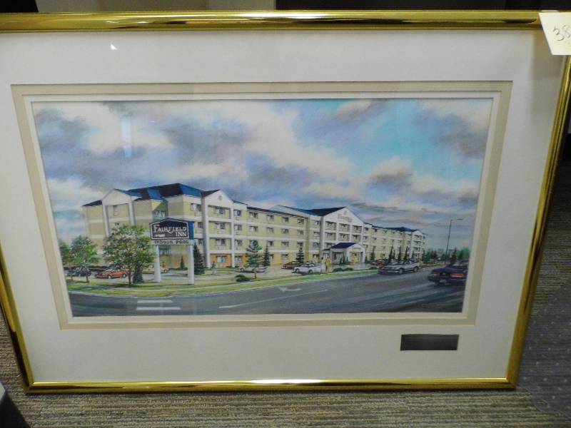 Assorted Framed Hotel Photos