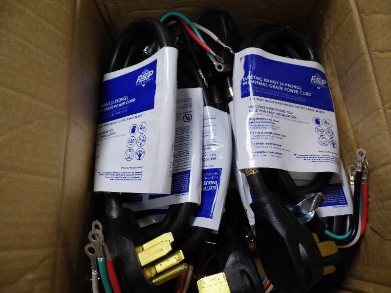 Lot of 6 Electric Power Cords