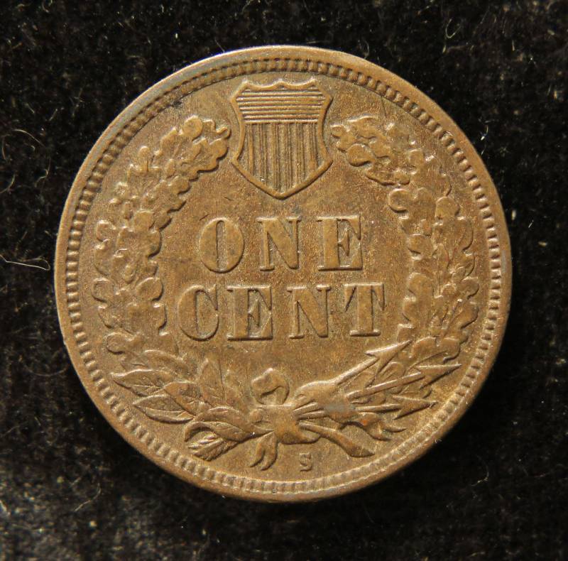1908-S INDIAN HEAD CENT NICE ORIGINAL AU50
