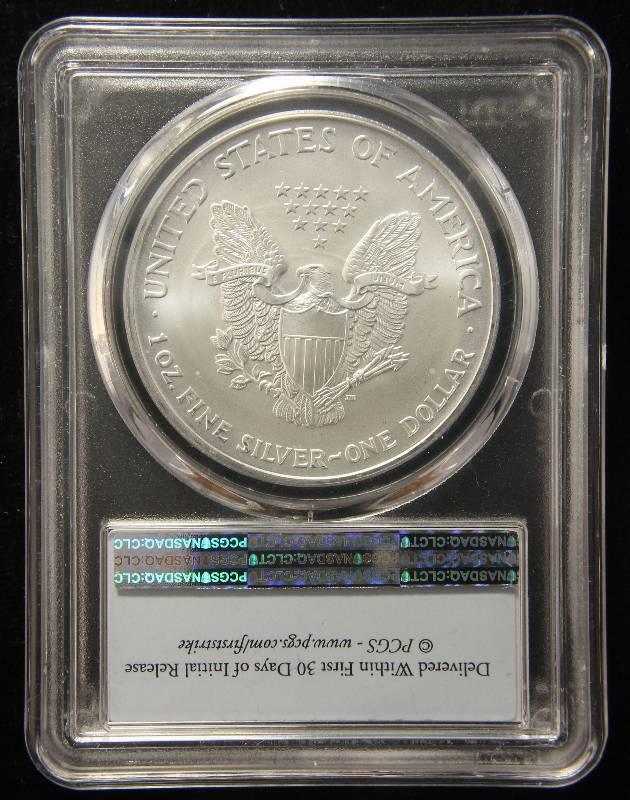 2003 AMERICAN SILVER EAGLE 1 TROY OZ. .999 FINE SILVER MS69 PCGS FIRST STRIKE