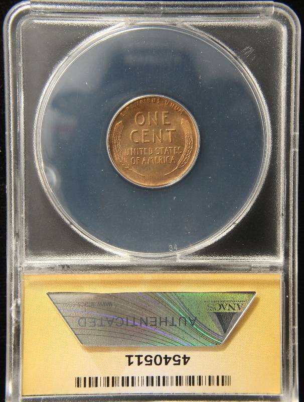 1937-D US WHEAT CENT MS64RB ANACS