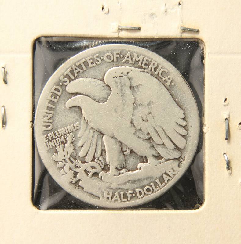1920-S WALKING LIBERTY HALF DOLLAR VG