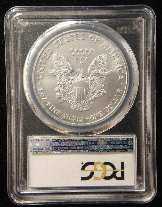 2001 AMERICAN SILVER EAGLE 1 TROY OZ. .999 FINE SILVER MS69 PCGS