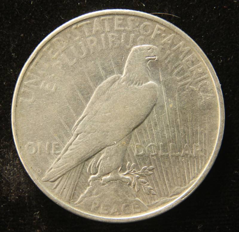 1923-D PEACE SILVER DOLLAR