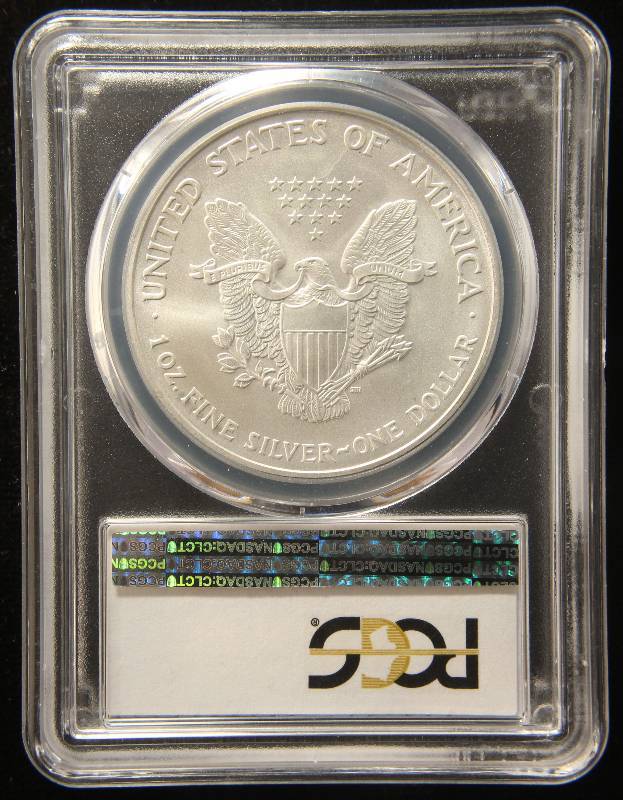 2005 AMERICAN SILVER EAGLE 1 TROY OZ. .999 FINE SILVER MS69 PCGS