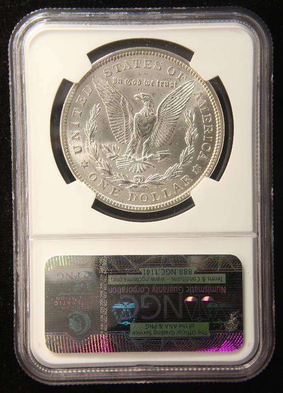 1921 MORGAN SILVER DOLLAR MS62 NGC