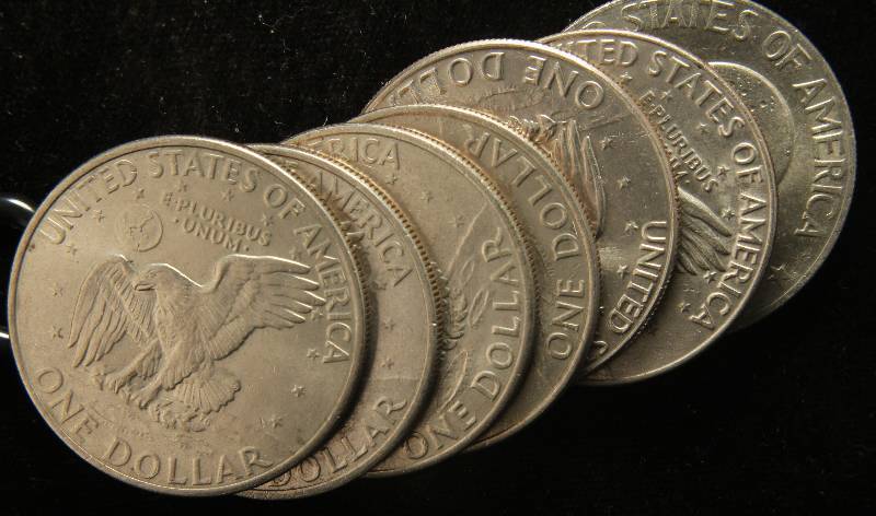 GROUP OF 7 EISENHOWER DOLLARS