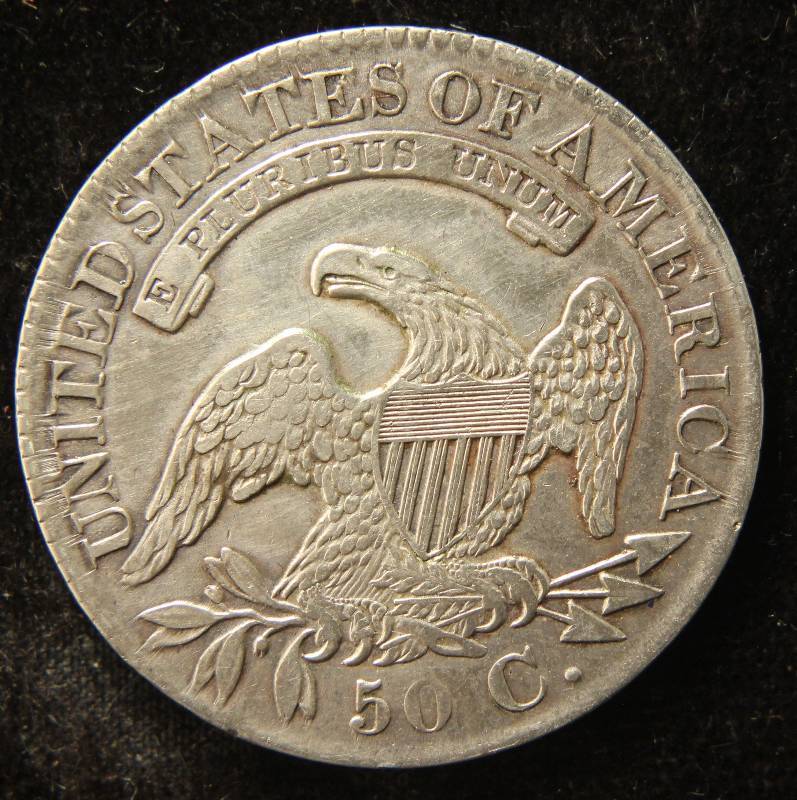 1827 US BUST SILVER HALF DOLLAR