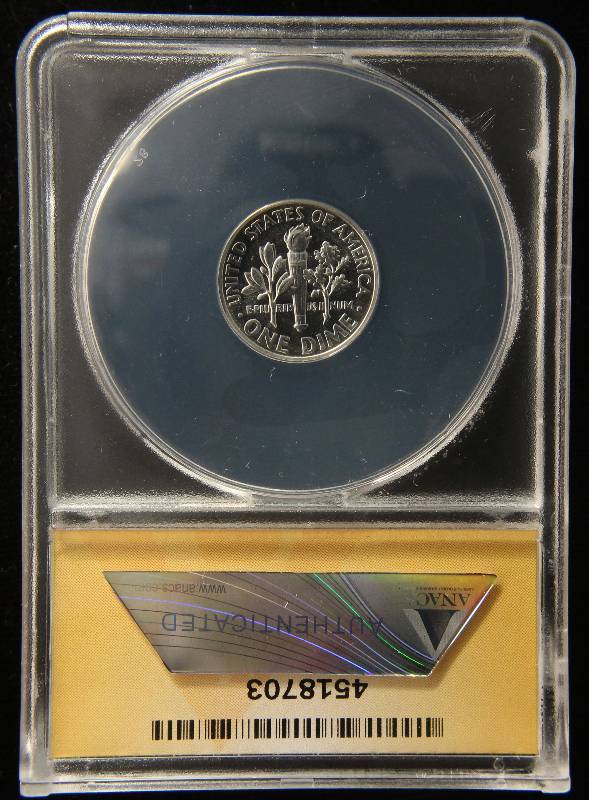 1960 PROOF WASHINGTON SILVER QUARTER PF67 ANACS