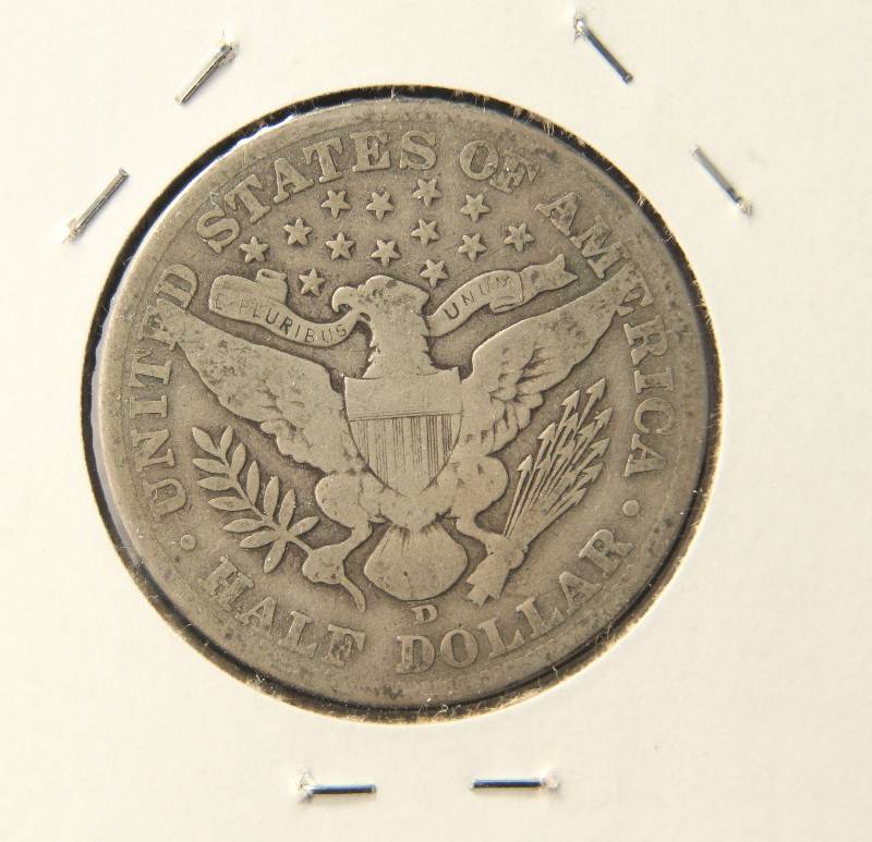 1907-D BARBER SILVER HALF DOLLAR