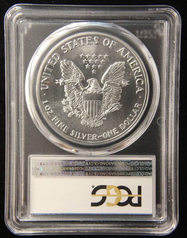 1989 AMERICAN SILVER EAGLE 1 TROY OZ. .999 FINE SILVER MS69 PCGS