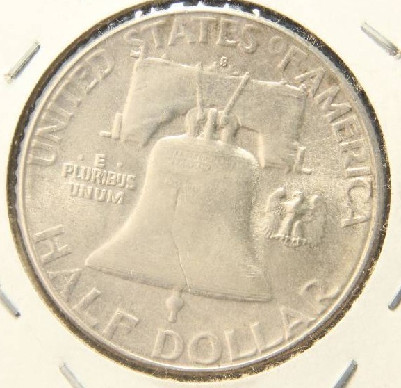 1954-S FRANKLIN HALF DOLLAR UNC