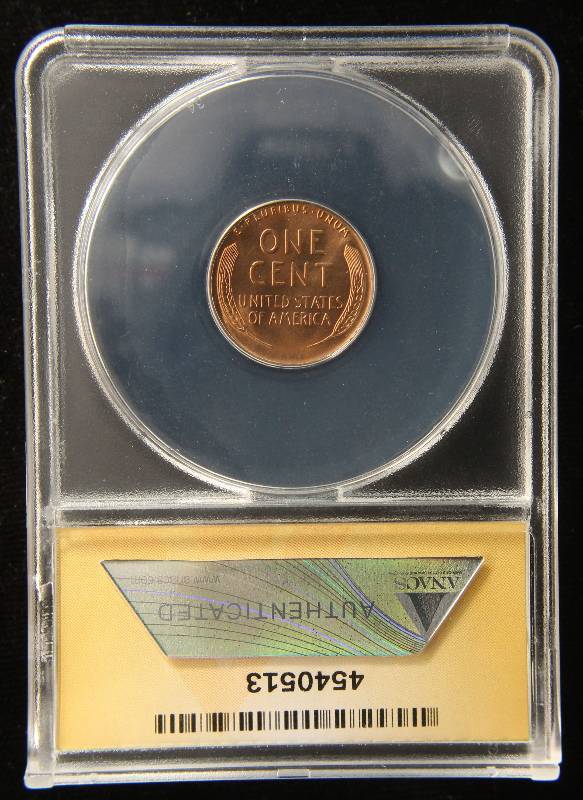 1938 WHEAT CENT MS65RD ANACS