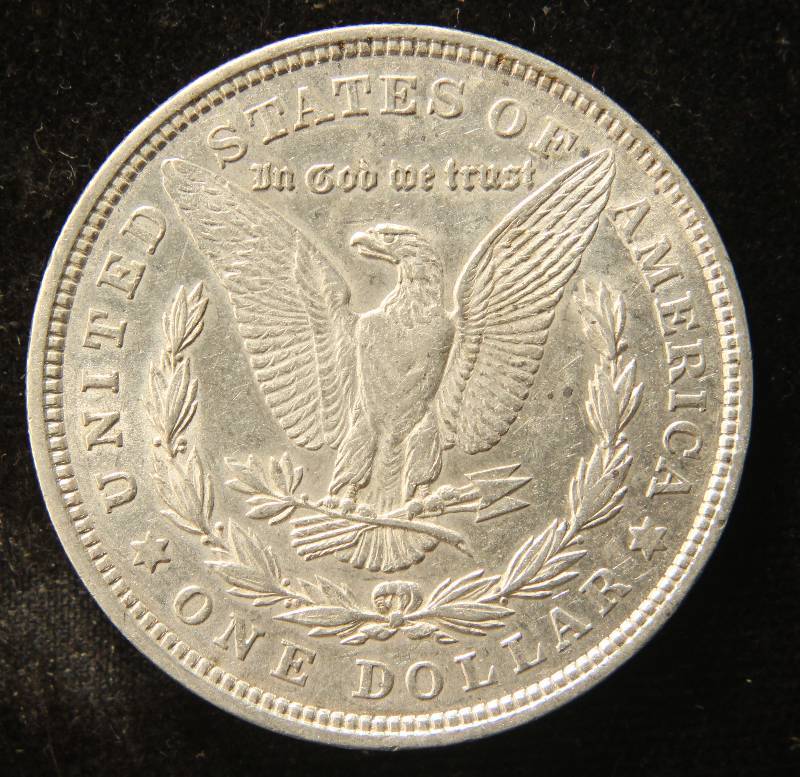 1921 MORGAN SILVER DOLLAR AU