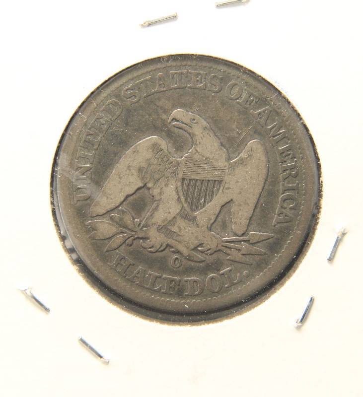 1858-O SEATED LIBERTY HALF DOLLAR