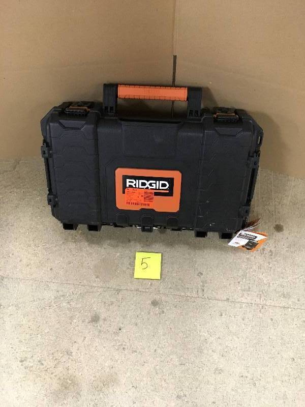 lot 5 image: RIFGID 22 in. Pro Organizer, Black Not Used