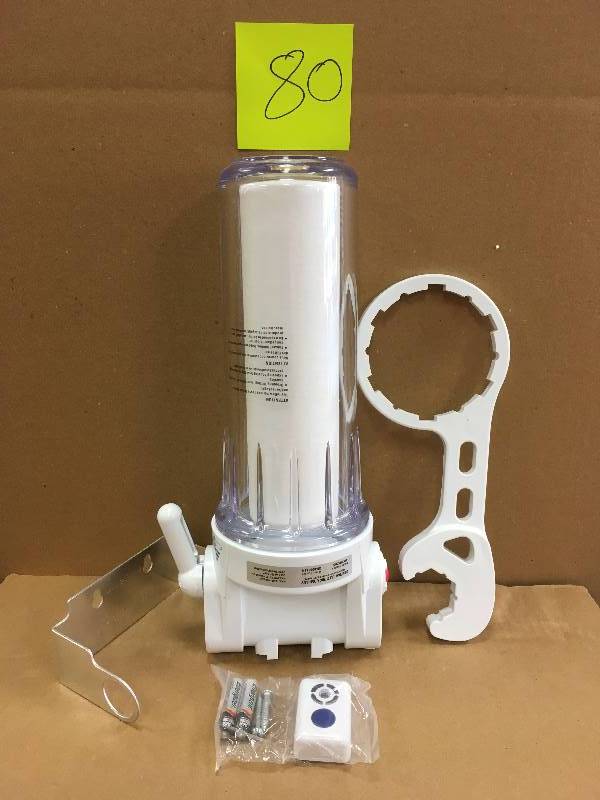 lot 80 image: GE Whole House Water Filtration System Not Used