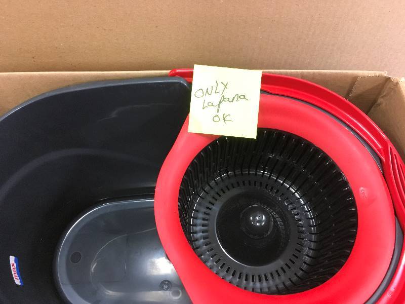 lot 64 image: O-Cedar Easy Wring Spin Mop Missing the Mop only the bucket Not used