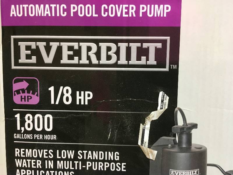 lot 38 image: Everbilt 18 HP Pool Cover Pump New