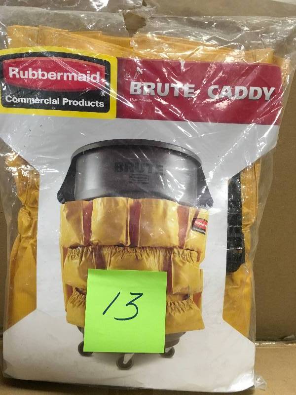 lot 13 image: Rubbermaid Brute Trash Can Caddy Bag new