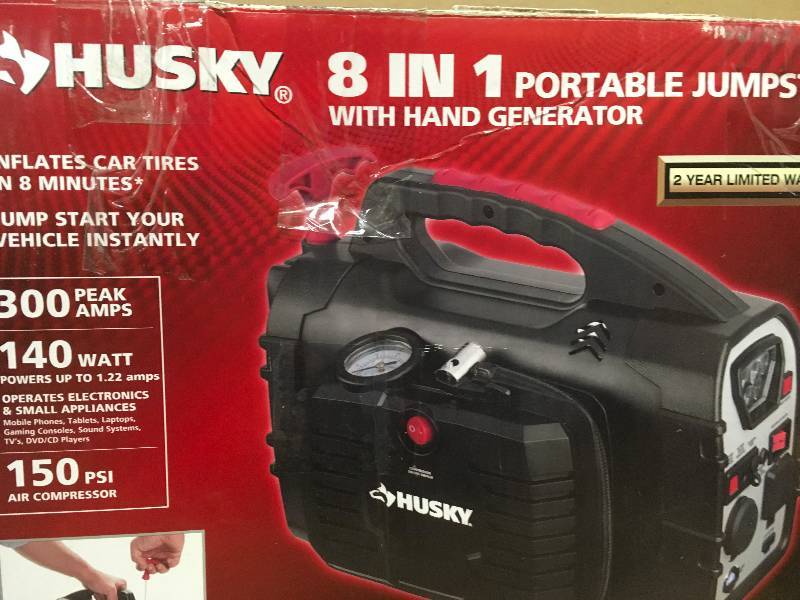 lot 34 image: Husky 8-in-1 12-Volt Power SourceJumpstarter