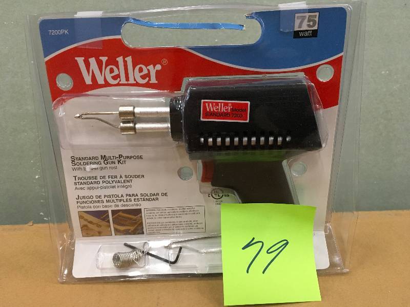 lot 79 image: Weller 7200PK Soldering Gun Kit like new in good condition