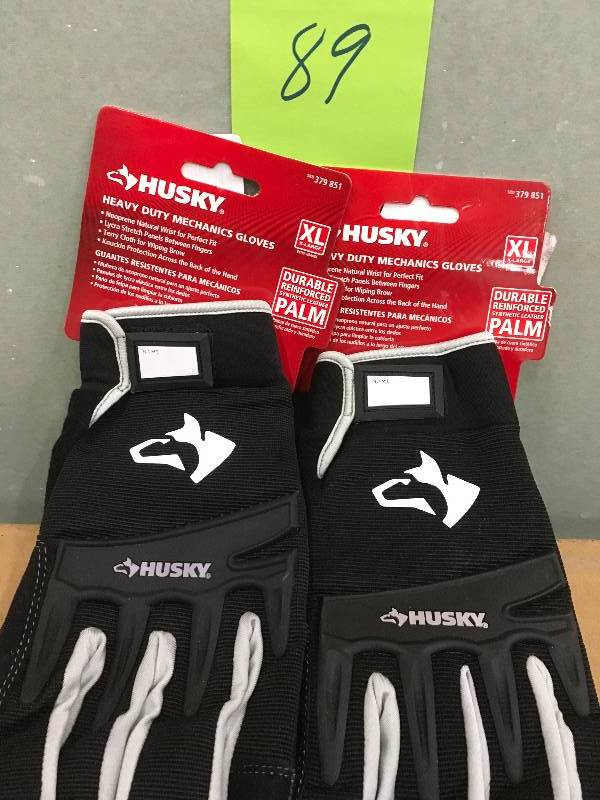 lot 89 image: Husky X-Large Heavy Duty Mechanics Glovey