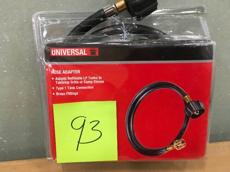 lot 93 image: Universal 4 ft. Hose with Adaptor in good conditions