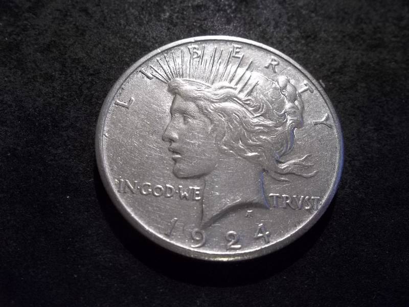 1924 S Peace Silver Dollar