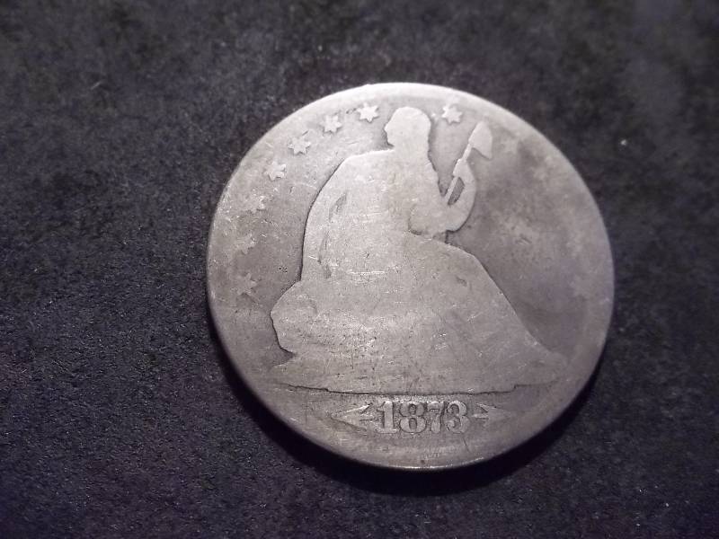 1873 Seated Liberty Half Dollar With Arrows